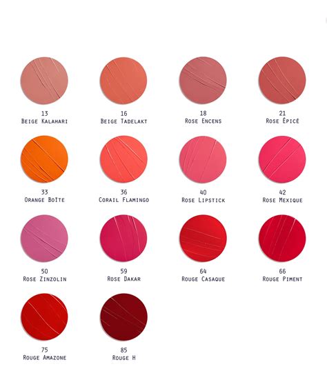 5 draw hermes satin|Hermes lipstick color chart.